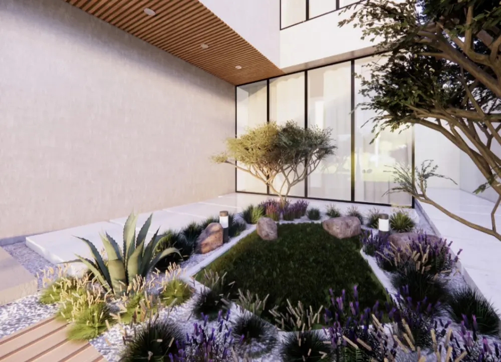 تصميم حديقة خاصة 2d و 3d أو مساحات خارجية حسب طراز من اختيارك (مودرن / يوناني /…)