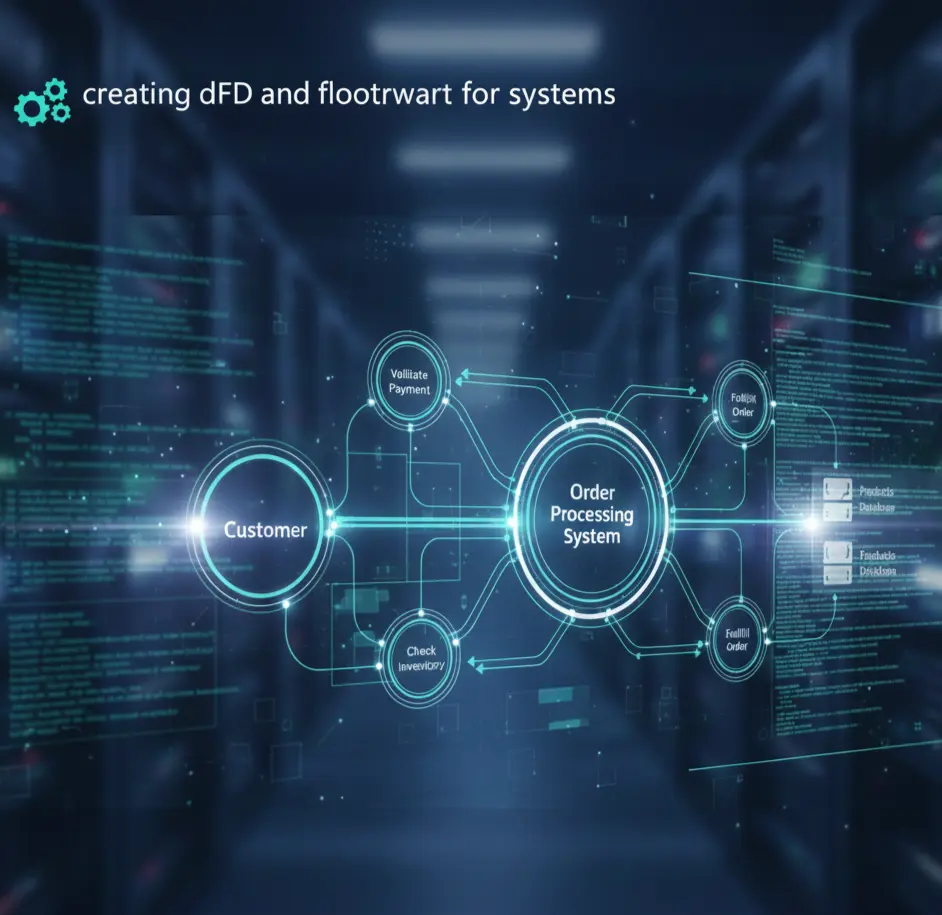 creating dfd and flowchart for systems