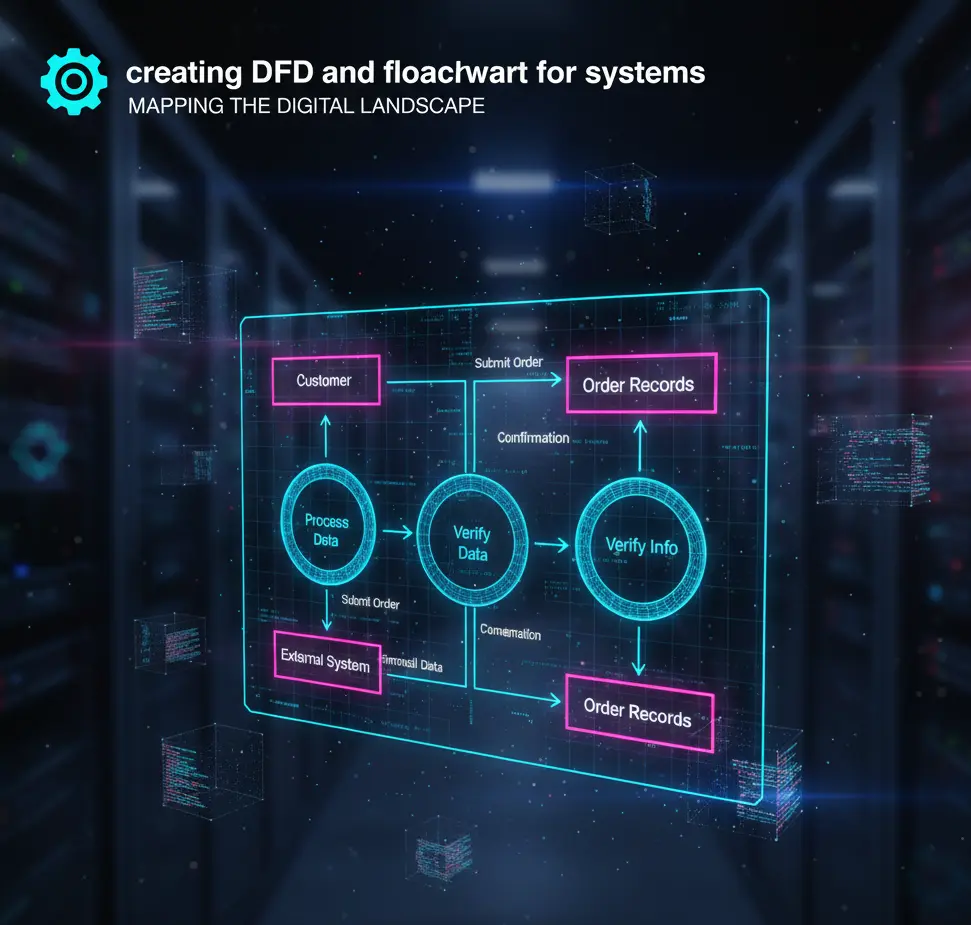 creating dfd and flowchart for systems