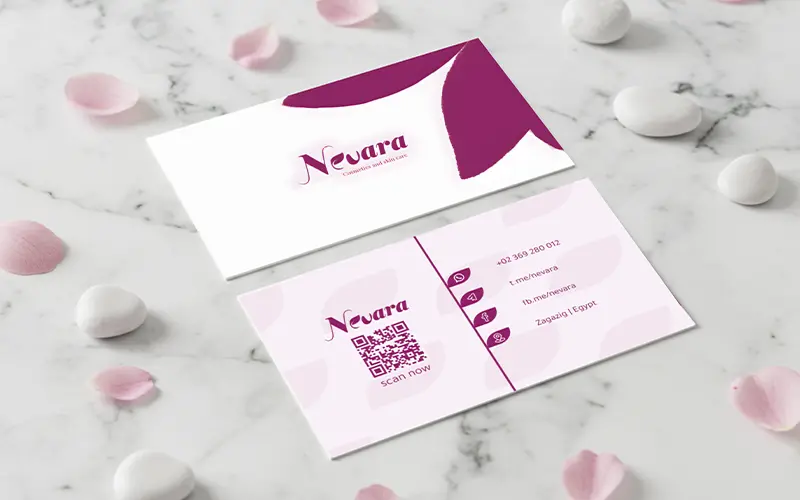 تصميم بزنس كارت احترافي، جاهز للطباعة