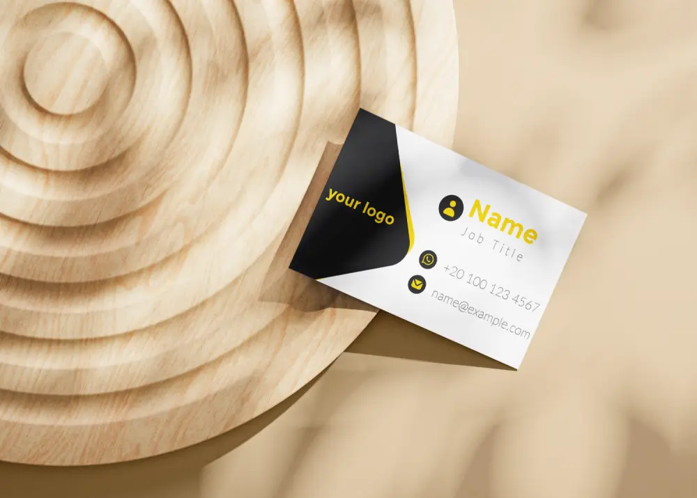 تصميم بزنس كارت احترافي، جاهز للطباعة