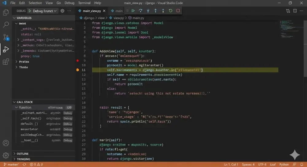 إصلاح أخطاء ومشاكل الكود في مشاريع Python و Django
