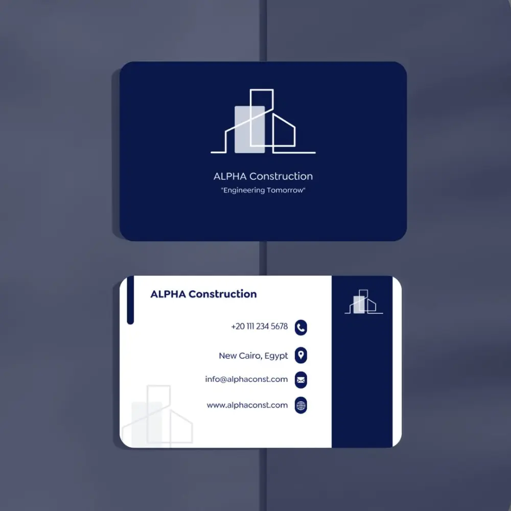 تصميم بطاقة اعمال "Business card" احترافية وجذابة تعكس هوية شركتك
