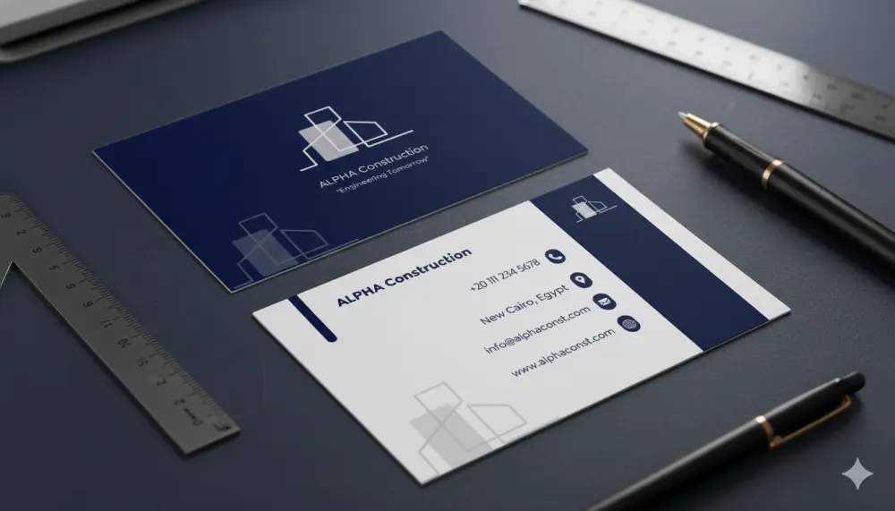 تصميم بطاقة اعمال "Business card" احترافية وجذابة تعكس هوية شركتك