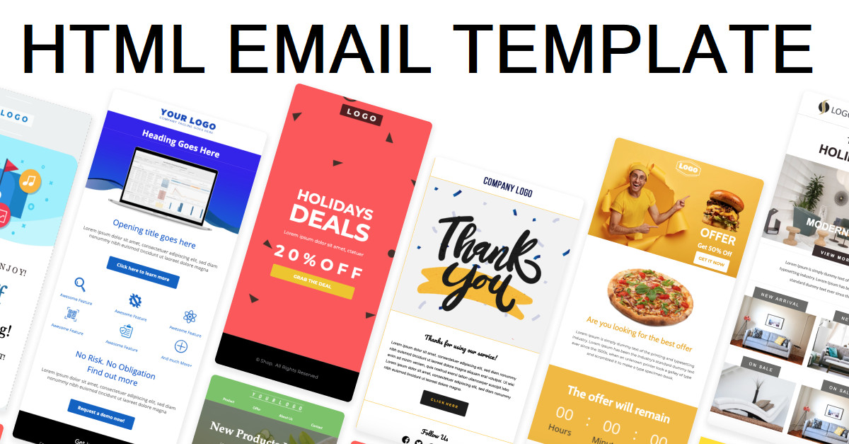 أصمم قالب إيميل (Email Template) متجاوب بلغتي HTML و CSS