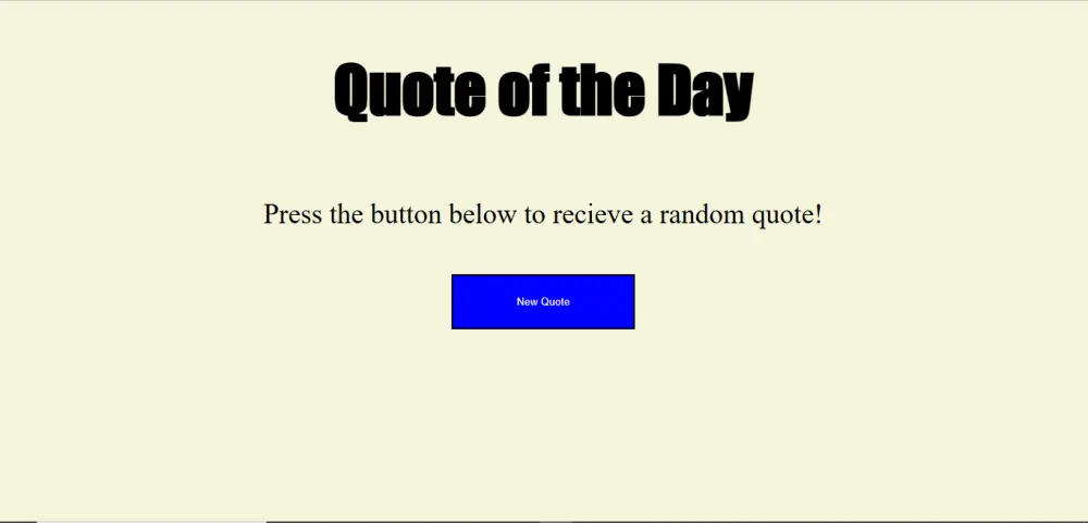 سأقدم صفحة ويب واحدة بسيطة تحتوي على مولّد اقتباسات عشوائية، تم تصميمها باستخدام HTML وCSS وJavaScript. تقوم الصفحة بعرض اقتباس جديد مع اسم المؤلف عند الضغط على الزر، مع واجهة نظيفة وسهلة الاستخدام.
