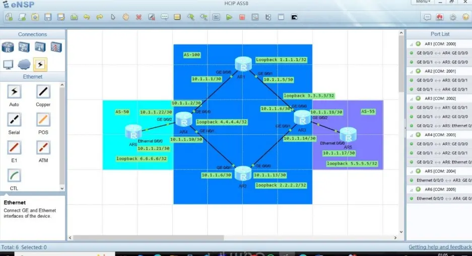 اعداد وتوثيق الشبكات باستخدام eNSP باحترافية