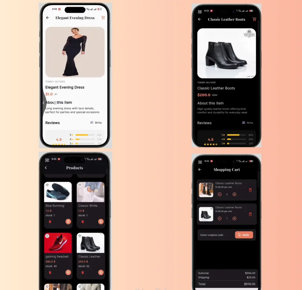 ربط أي صفحتين Flutter بالـ API