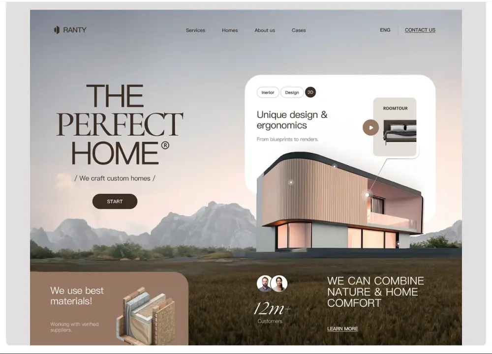 ابني landing page أو Portfolio احترافية بتصميم عصري لشركتك