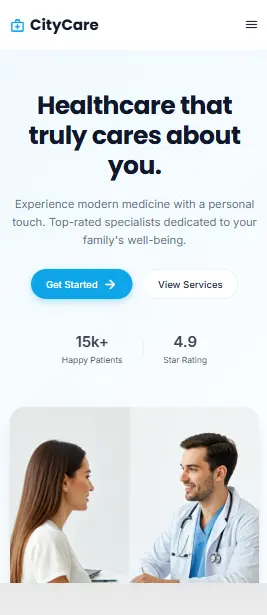 تصميم وتطوير صفحة هبوط احترافية لعيادة أو مركز طبي