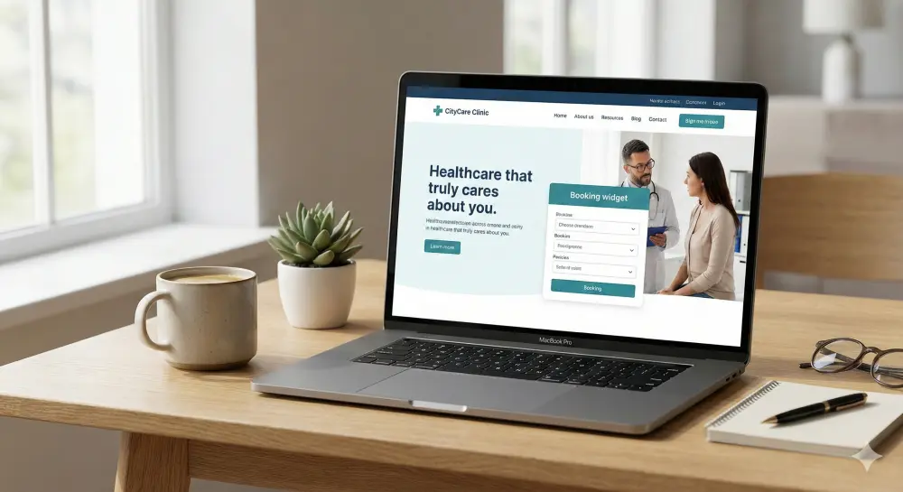 تصميم وتطوير صفحة هبوط احترافية لعيادة أو مركز طبي