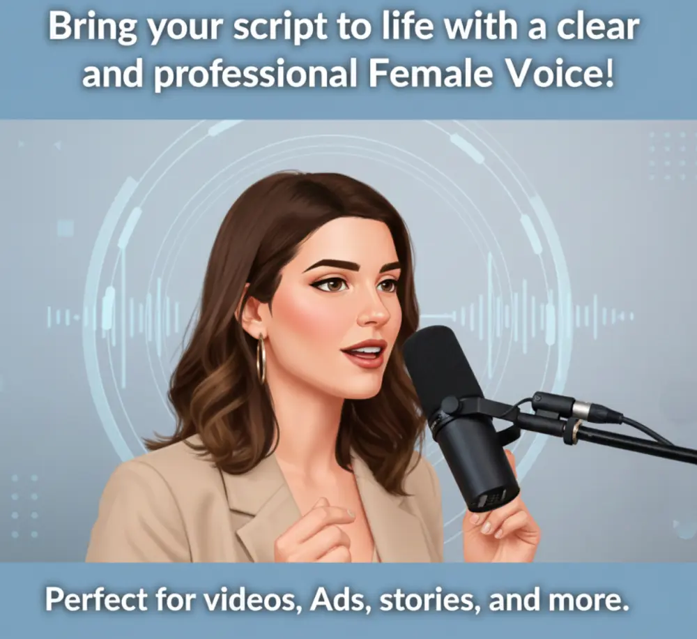 تعليق صوتي احترافي باللغة الإنجليزية