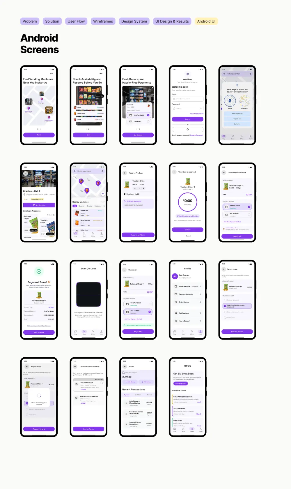 تصميم UI/UX احترافي لتطبيقات الموبايل بشكل عصري وجذاب