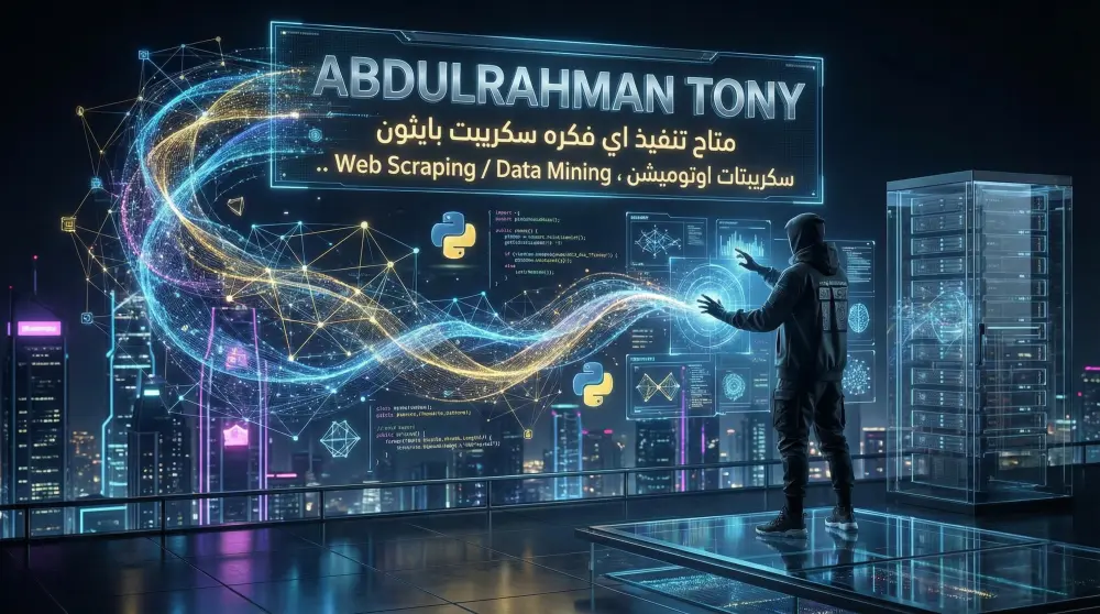 إنشاء سكريبتات Python مخصصة لحل مشكلتك أو أتمتة مشروعك" أوتوميشن – Web Scraping – Data Mining