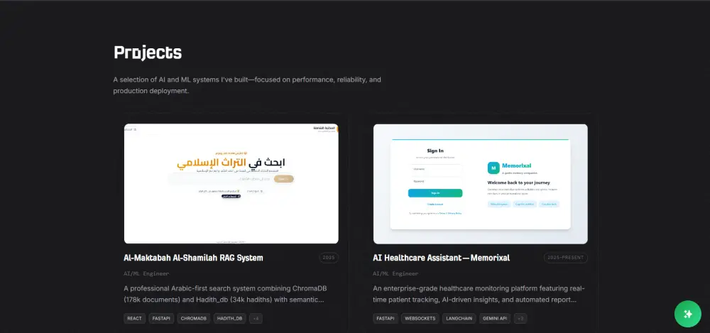 تصميم موقع بورتفوليو Portfolio احترافي متجاوب لجميع الأجهز