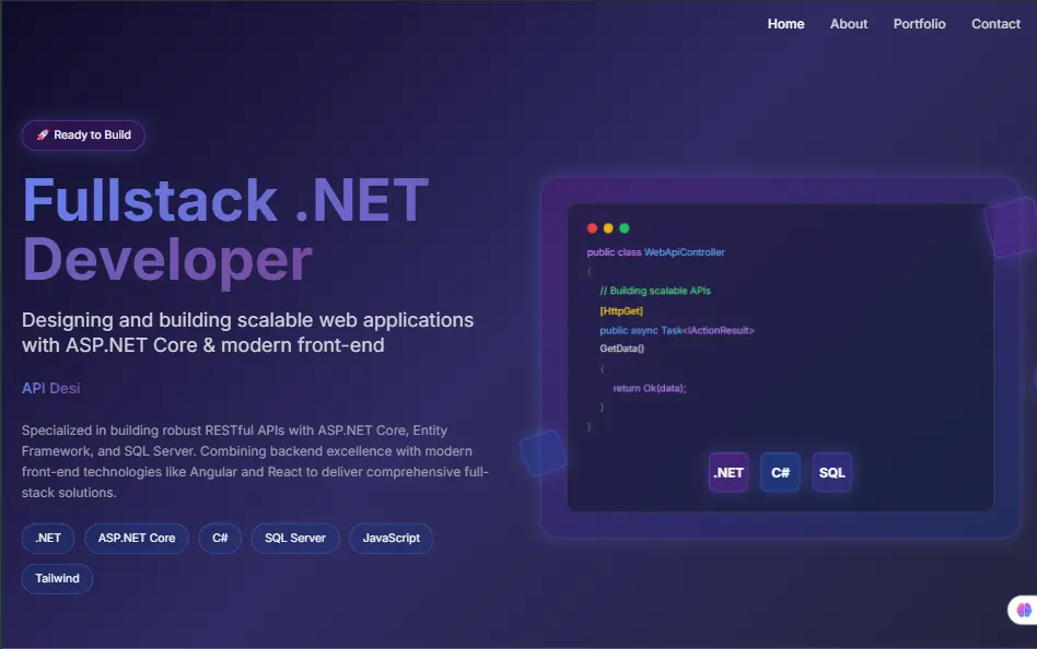 تصميم وتطوير صفحة هبوط ومعرض أعمال احترافي وجذاب