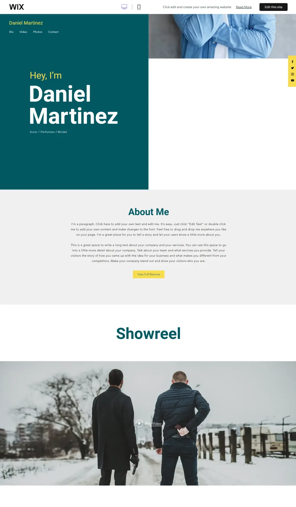 إنشاء موقع بورتفوليو شخصي احترافي يعزز حضورك الرقمي