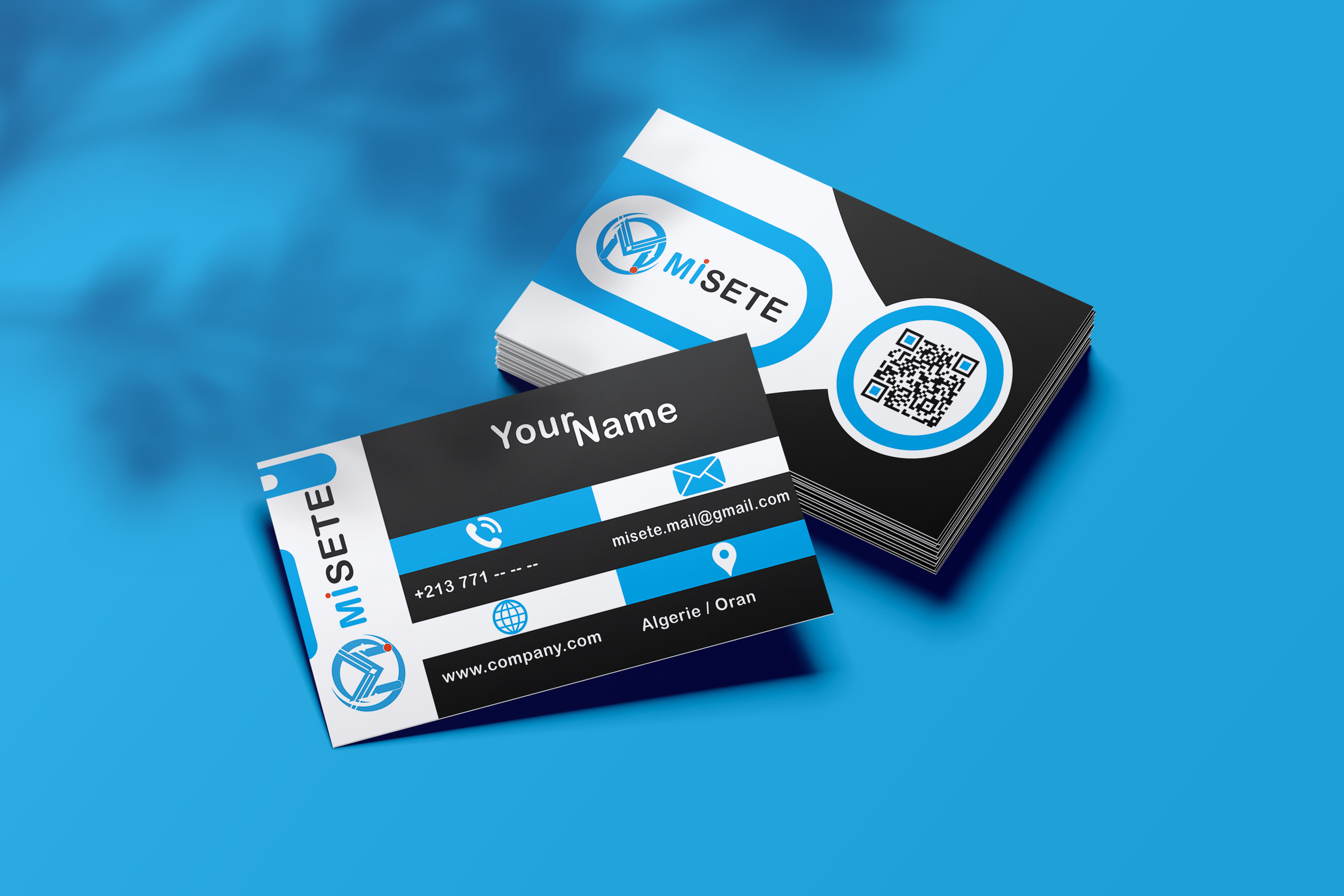 تصميم بطاقة اعمال (Business card) باحترافية