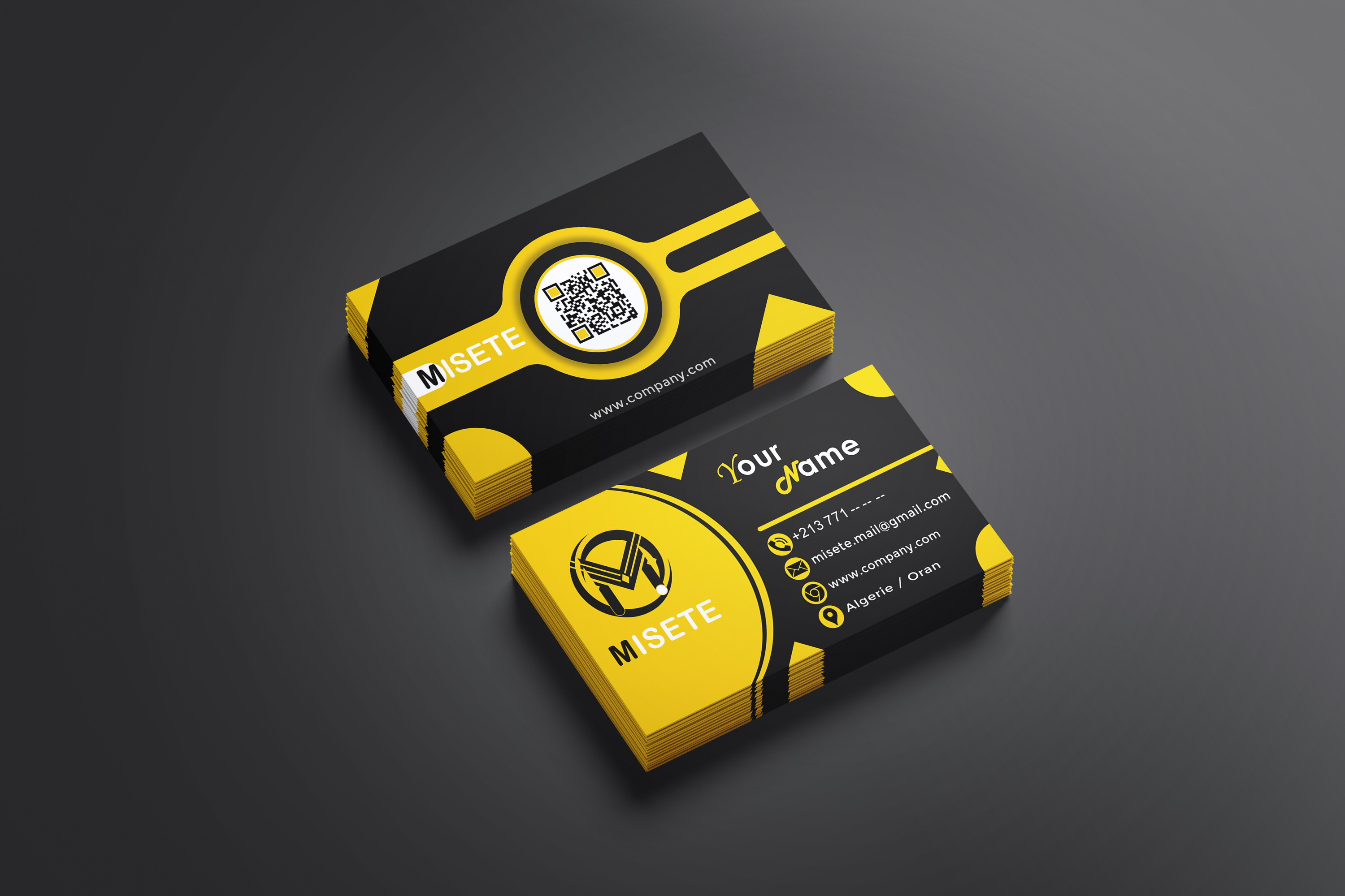 تصميم بطاقة اعمال (Business card) باحترافية