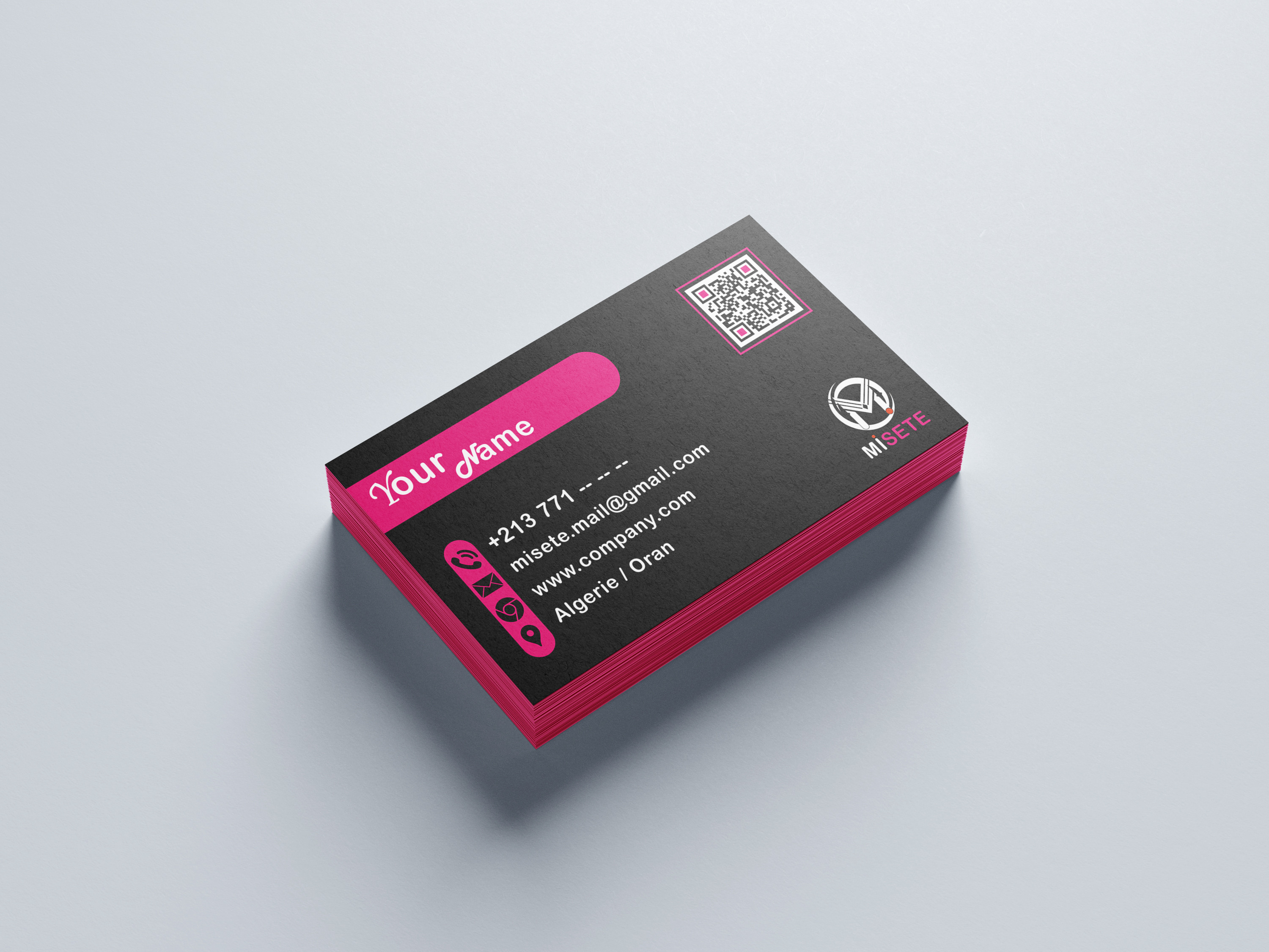 تصميم بطاقة اعمال (Business card) باحترافية