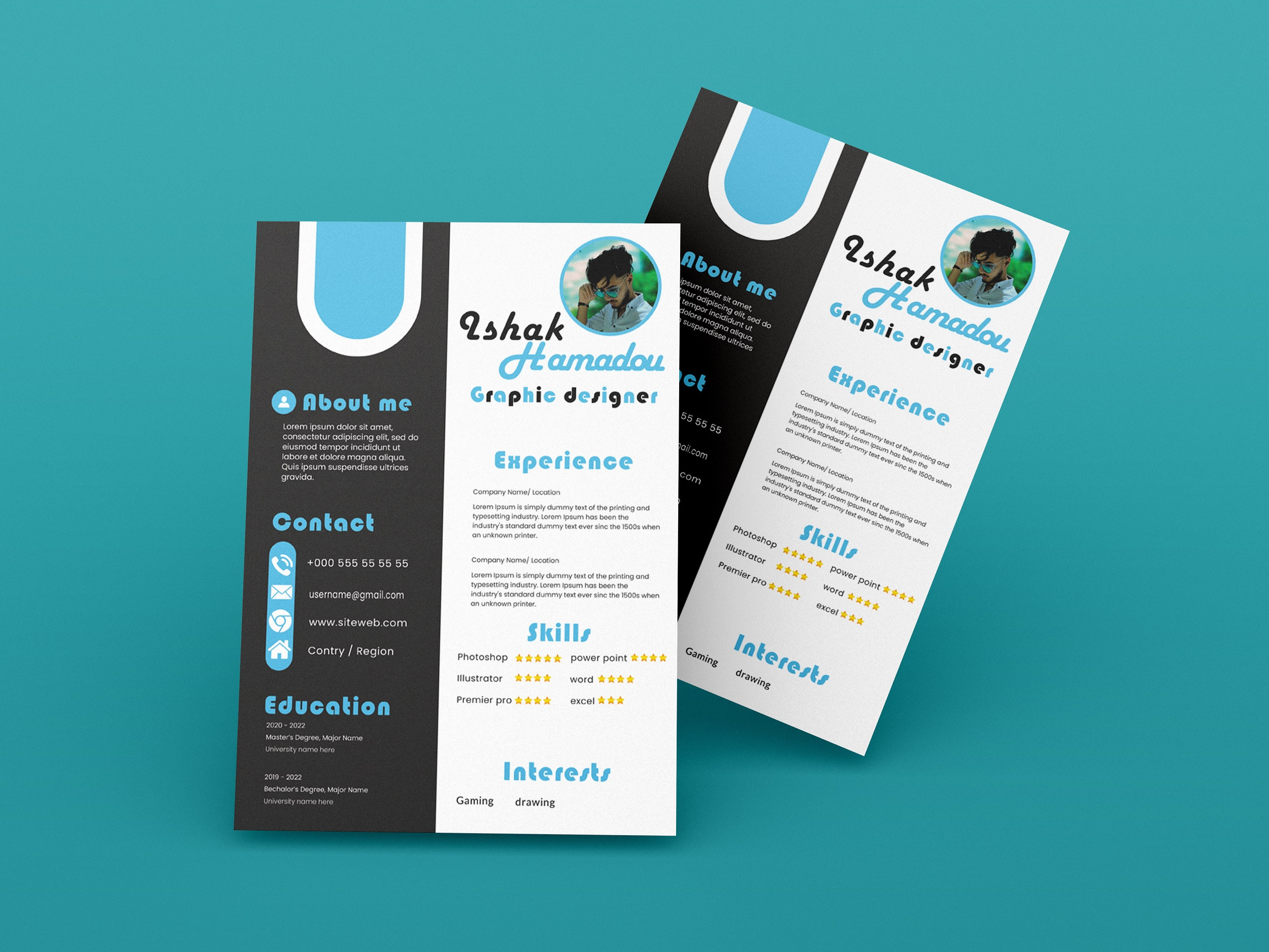 تصميم سيرة ذاتية CV بإبداع واحترافية