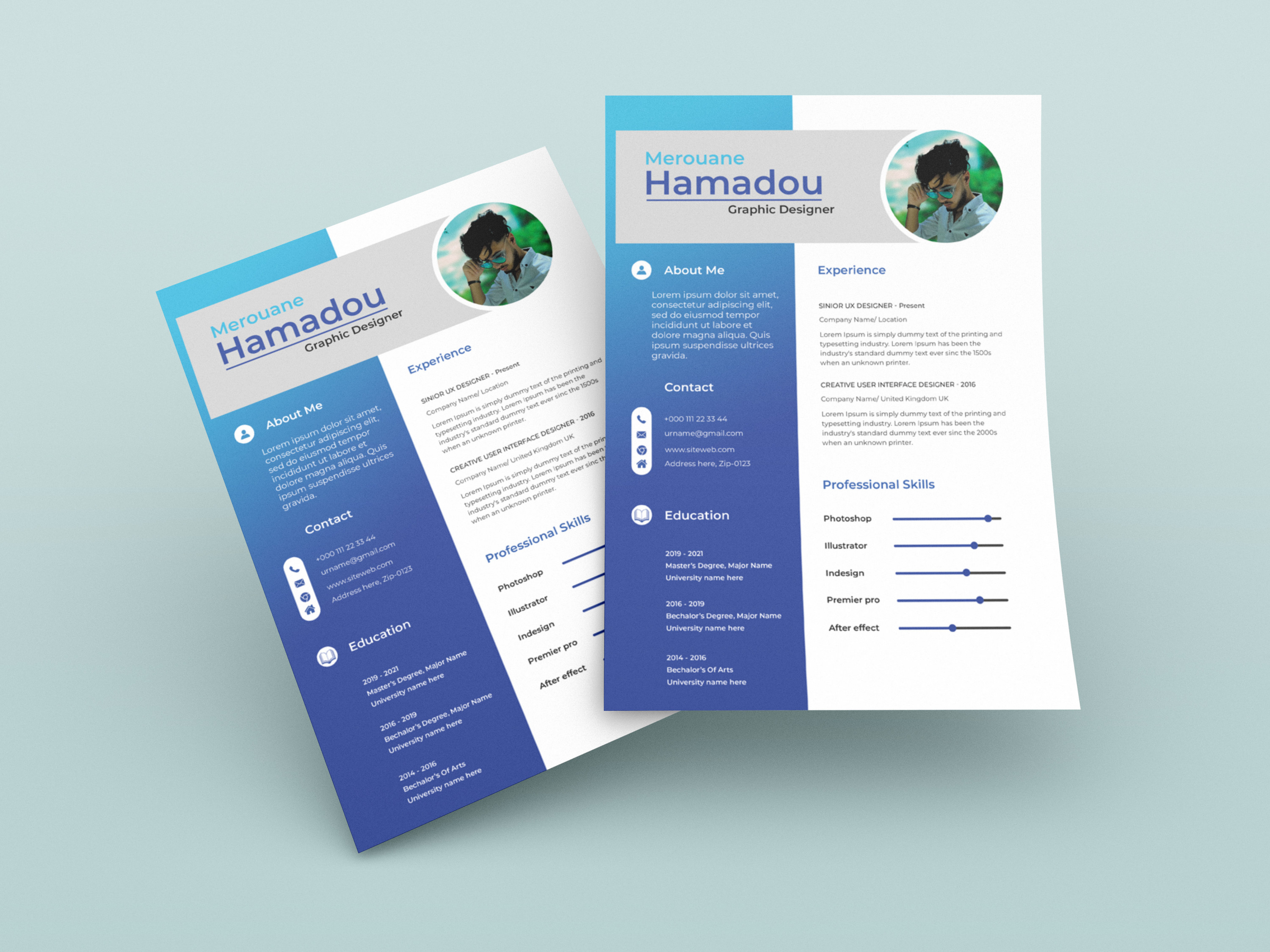 تصميم سيرة ذاتية CV بإبداع واحترافية