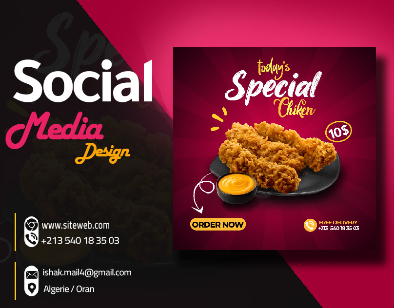 تصميم سوشيال ميديا ابداعي واحترافي