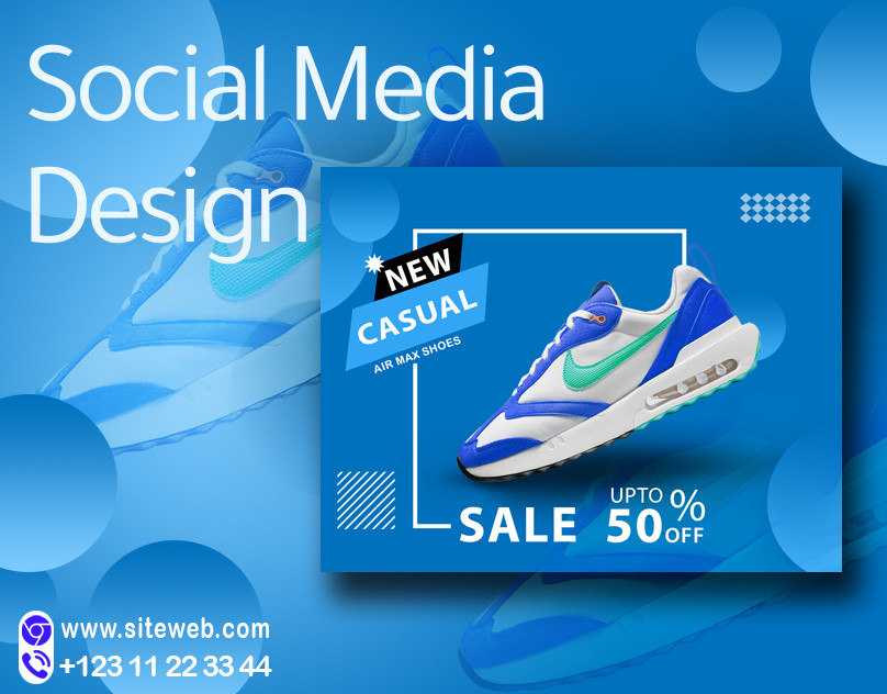 تصميم سوشيال ميديا ابداعي واحترافي