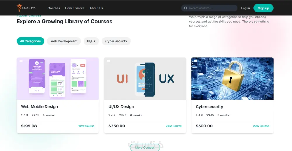 تصميم وتطوير صفحة ويب Frontend باستخدام HTML CSS JS