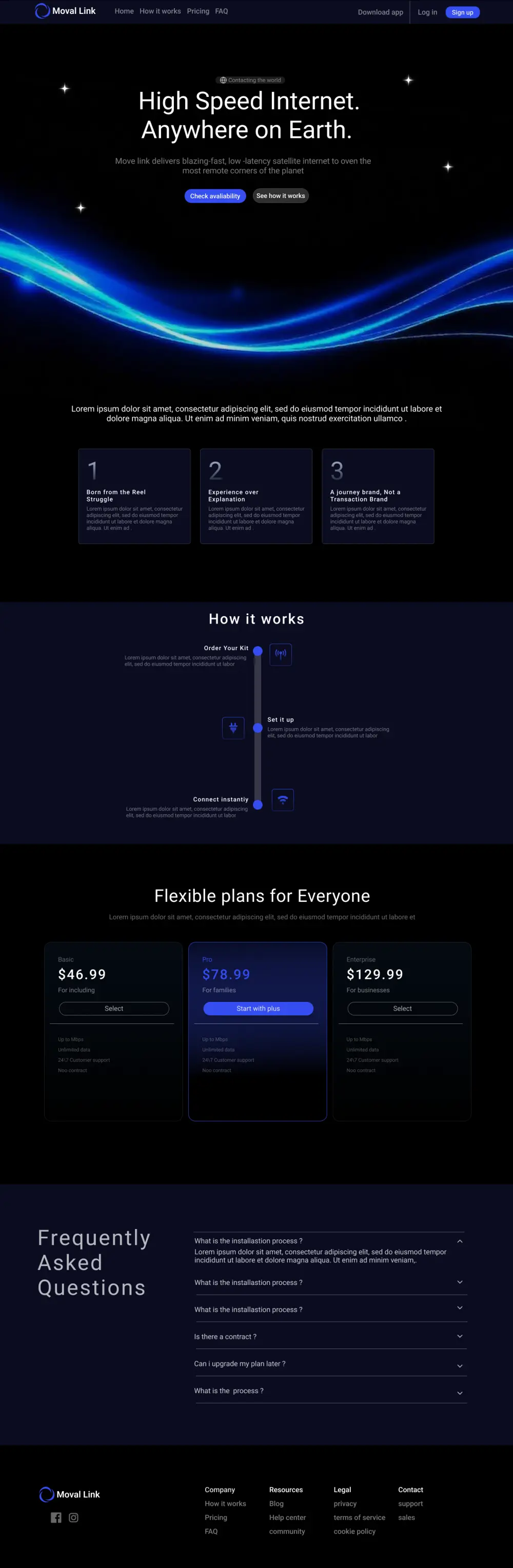 تصميم صفحة هبوط احترافية تركز على تجربة المستخدم.