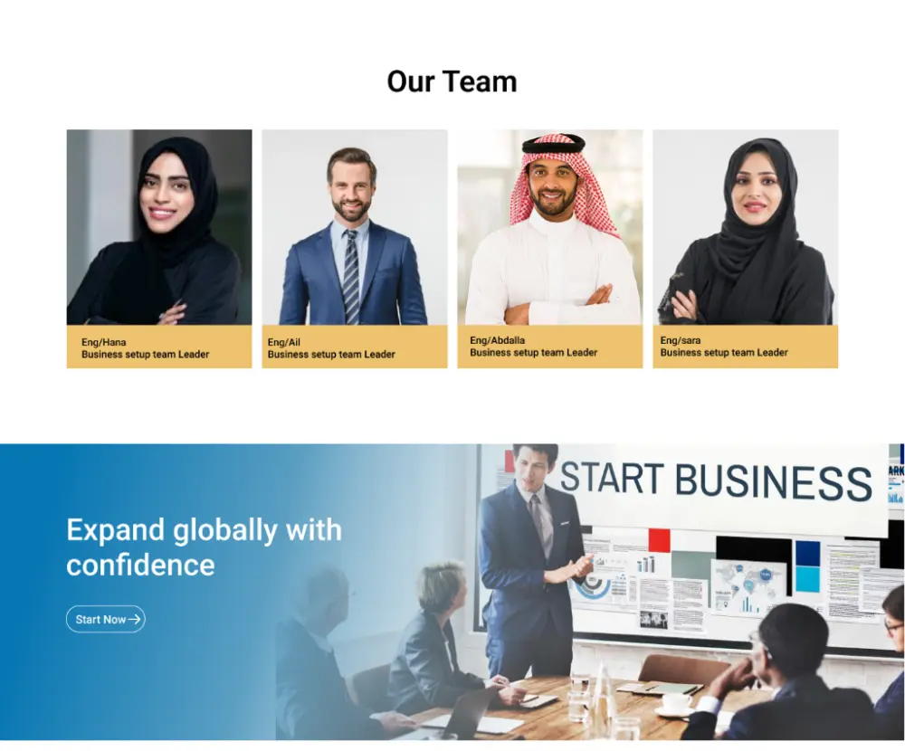 تصميم موقع إلكتروني احترافي من صفحتين محترف وعصري