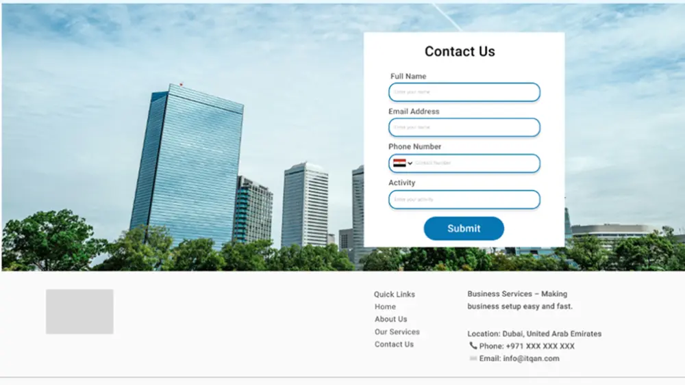 تصميم موقع إلكتروني احترافي من صفحتين محترف وعصري