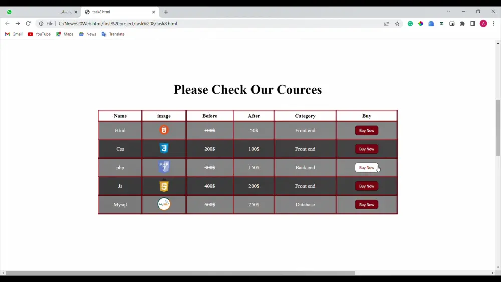 صفحة هبوط احترافية (Landing Page) لبيع المنتجات والكورسات بـ HTML/CSS/JS