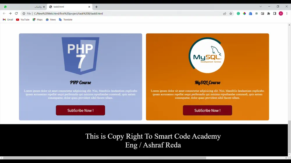 صفحة هبوط احترافية (Landing Page) لبيع المنتجات والكورسات بـ HTML/CSS/JS