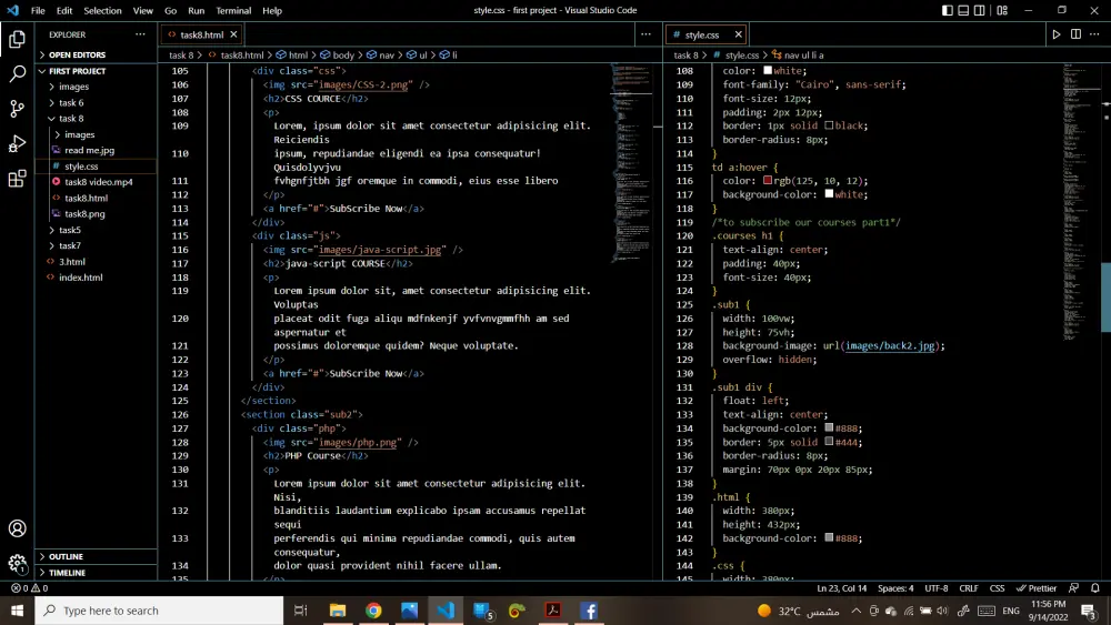 صفحة هبوط احترافية (Landing Page) لبيع المنتجات والكورسات بـ HTML/CSS/JS