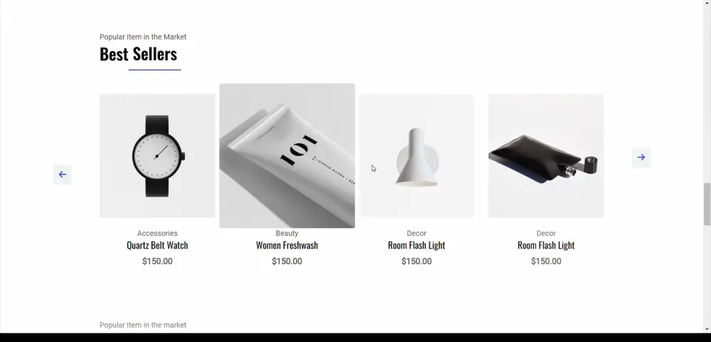 تطوير واجهة متجر إلكتروني احترافي ومتجاوب (E-commerce Frontend)