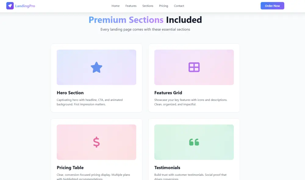 تصميم وتطوير Landing Page احترافية باستخدام HTML, CSS, JavaScript