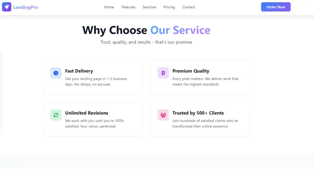 تصميم وتطوير Landing Page احترافية باستخدام HTML, CSS, JavaScript
