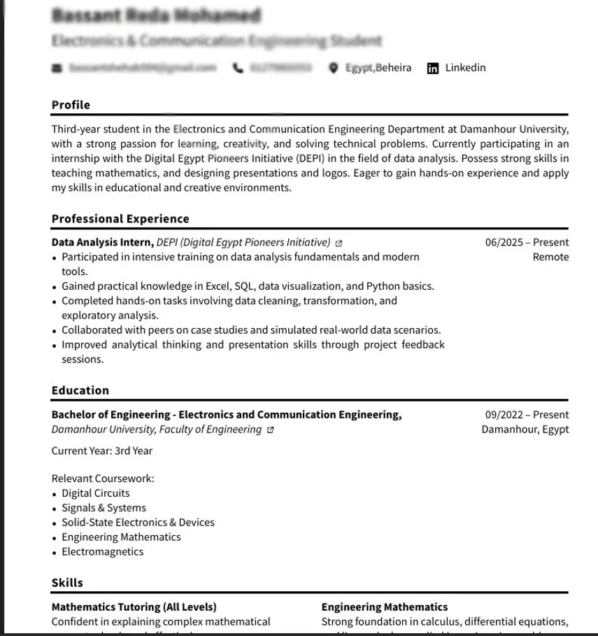 كتابة سيرة ذاتية احترافية ومتوافقة مع نظام ATS