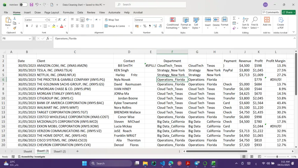 تنظيف وتحضير البيانات Data Cleaning بطريقة احترافية للتحليل