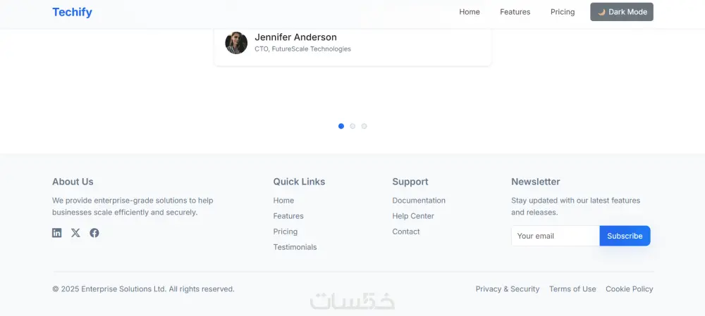 تصميم صفحة هبوط (Landing Page) باستخدام Bootstrap5