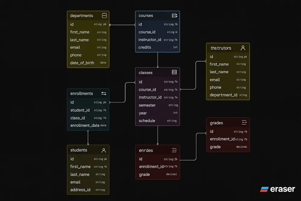 إنشاء قاعدة بيانات SQL Server احترافية + تصميم مخطط ERD