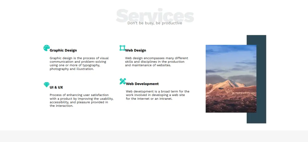 تصميم صفحه هبوط Landing Page بتصميمات عصريه Responsive