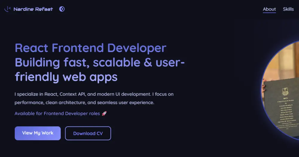 Modern Responsive self Portfolio website