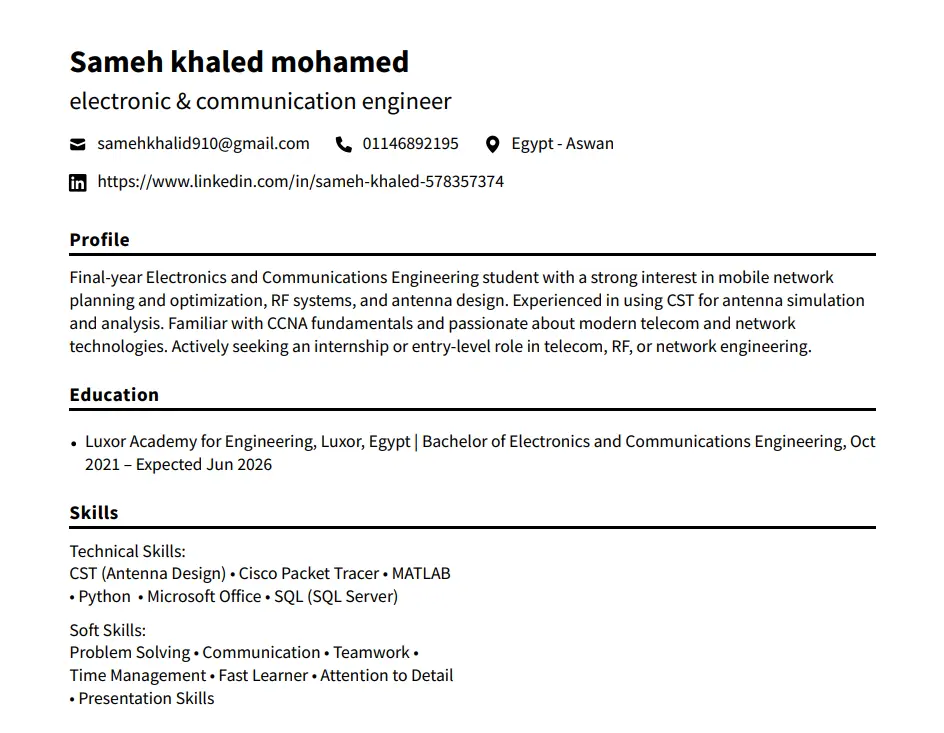كتابة وتحسين ومراجعة سيرة ذاتية مميزة تجذب الانتباه