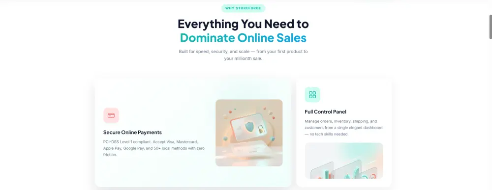 تصميم وبرمجة صفحة هبوط (Landing Page) عصرية وجذابة لمتجرك الإلكتروني