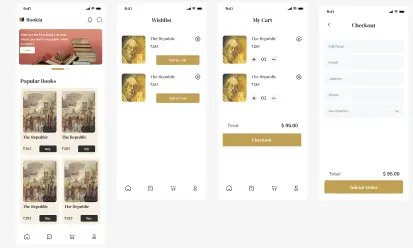 I will build a full Flutter Bookia app with UI, API & state management