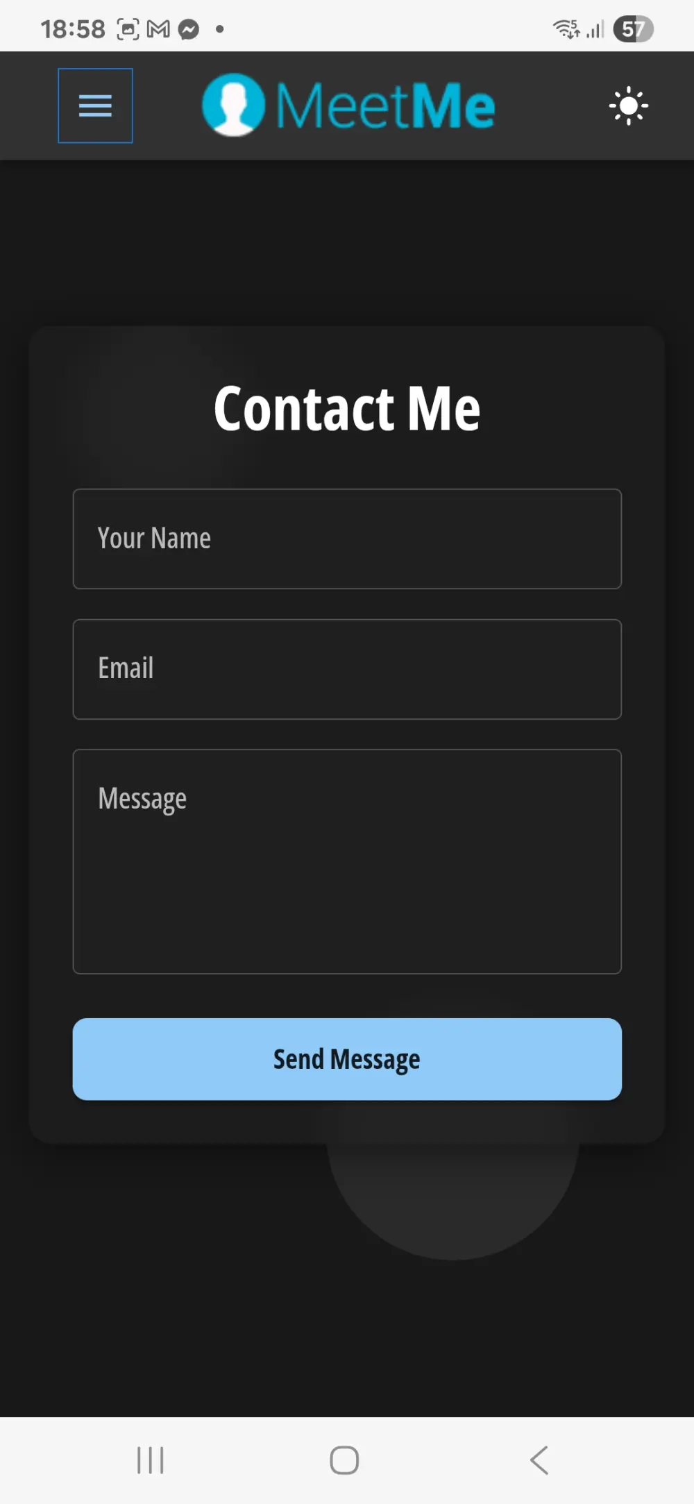 تنفيذ موقع شخصي احترافي