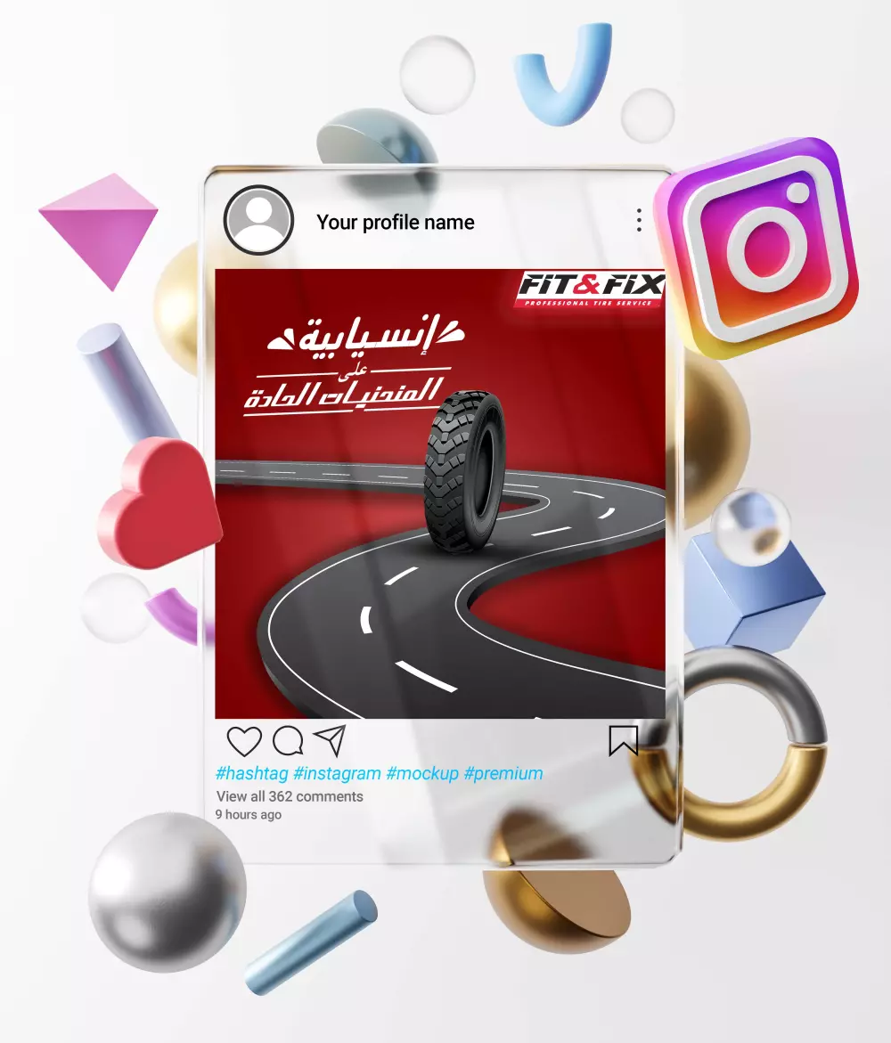 تصميم 3 تصاميم سوشيال ميديا