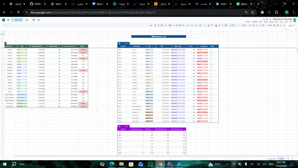 إدخال البيانات